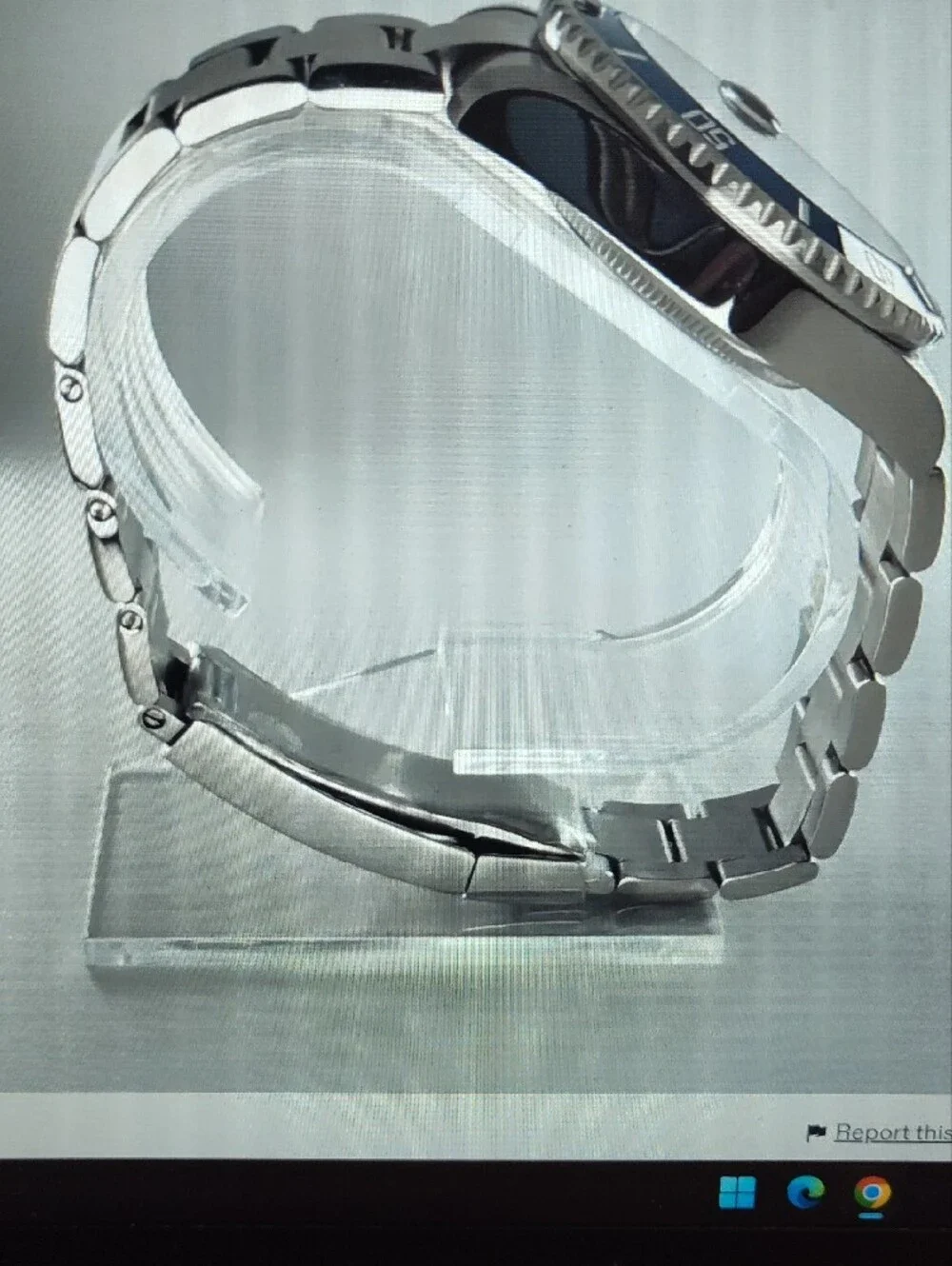 Substitute Men's Stainless Steel Watch - Blue Dial